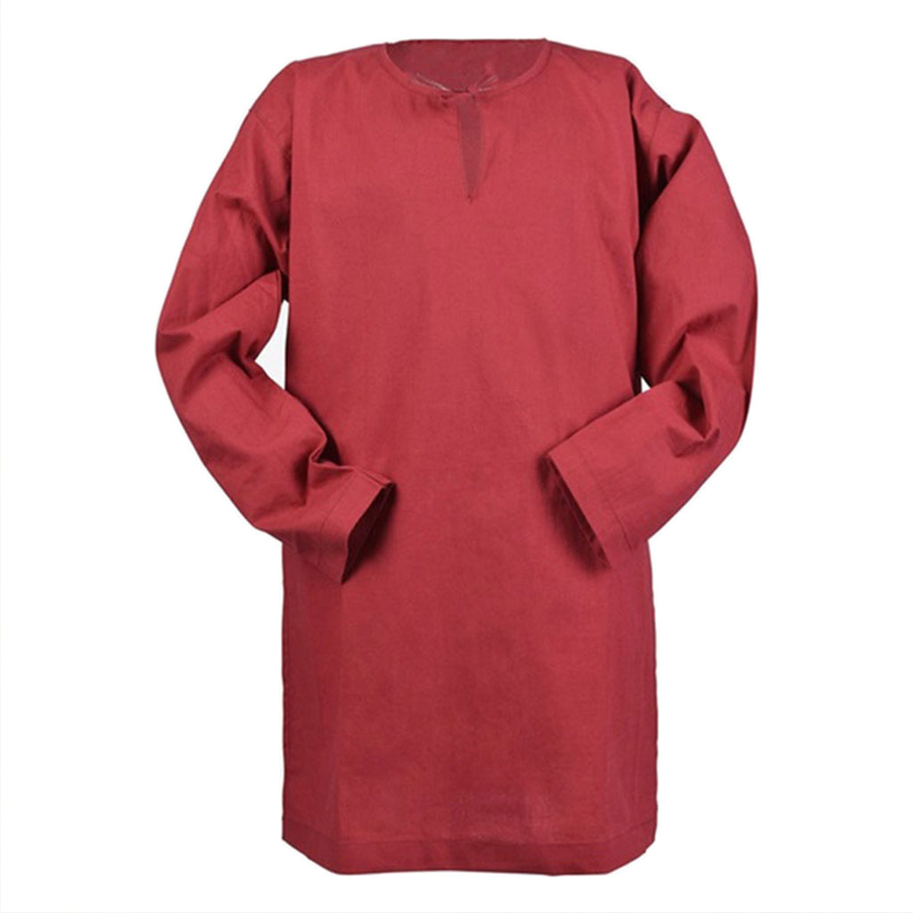 Viking Middle Ages Long Top Split Solid Shirt