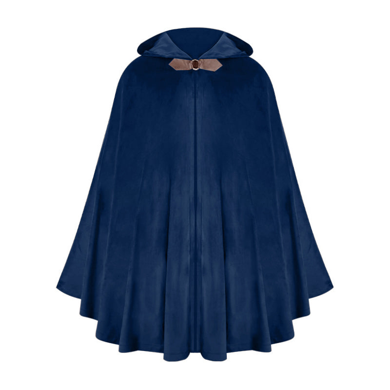 Medieval Renaissance Hooded Velvet Cloak