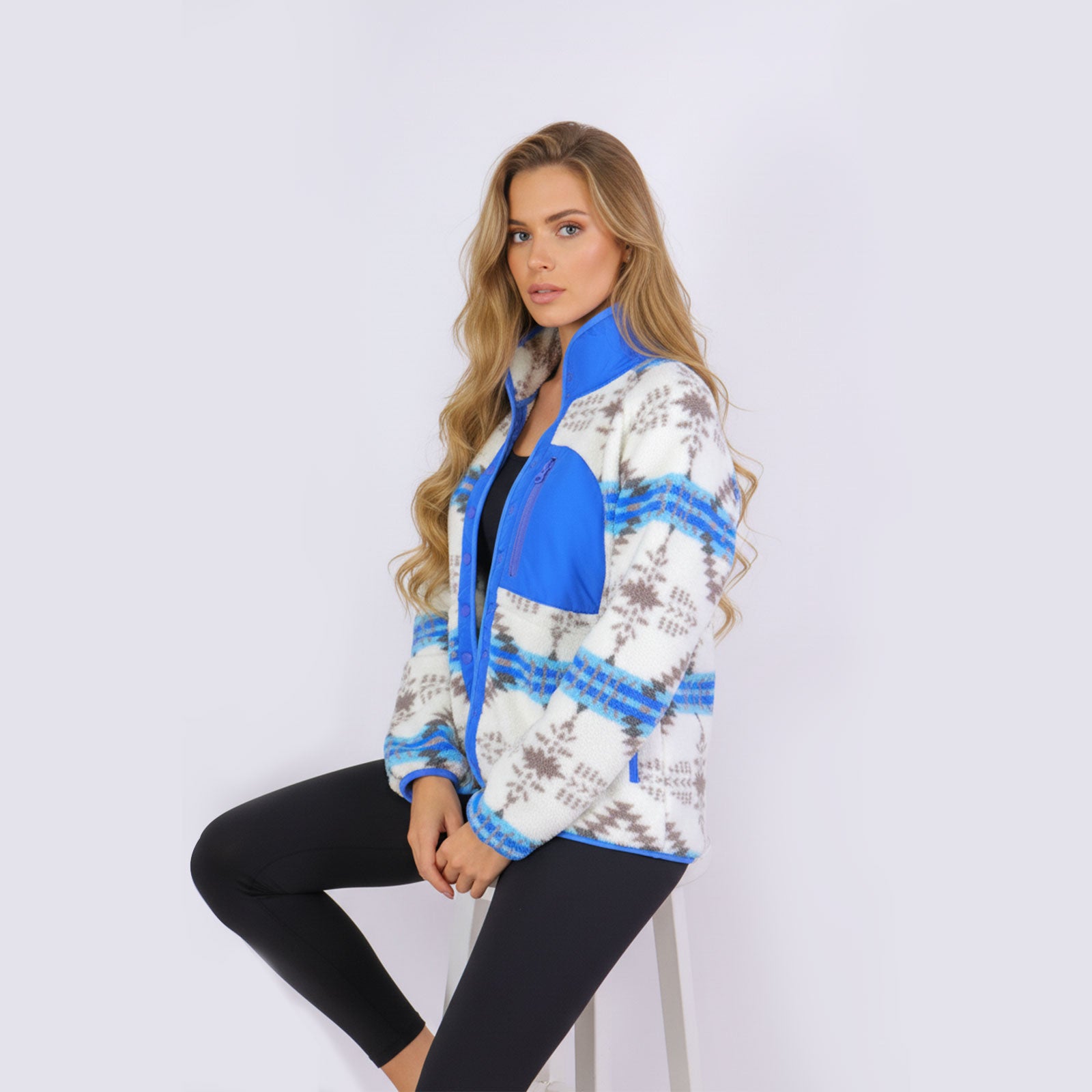 Printed Fleece Jacket