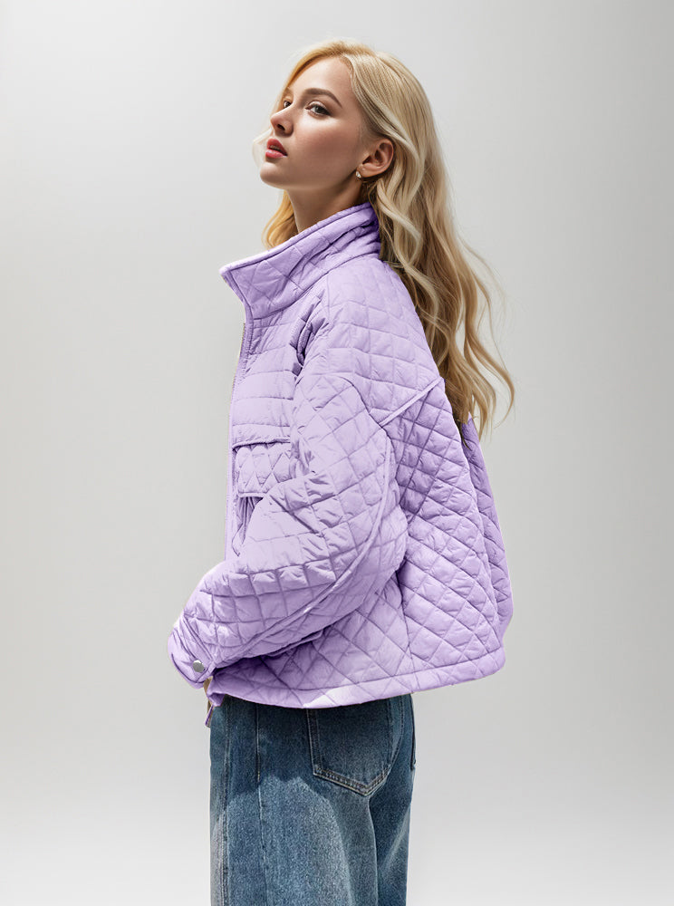 Women's Lightweight Diamond Quilted Cotton Jacket