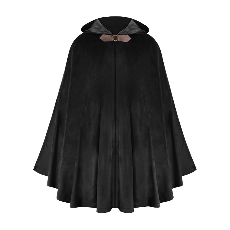 Medieval Renaissance Hooded Velvet Cloak