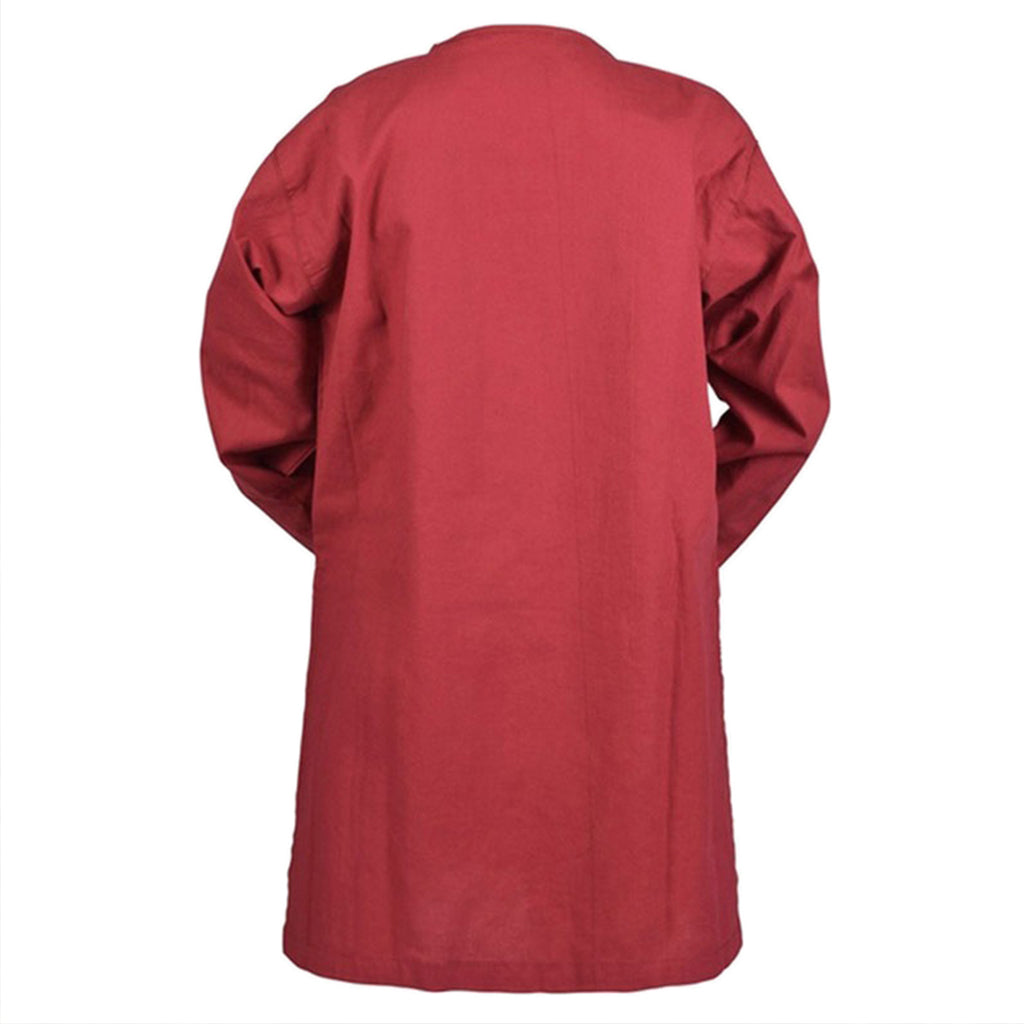 Viking Middle Ages Long Top Split Solid Shirt